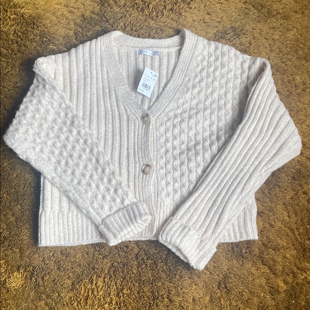 Lush Cream Knit Sweater